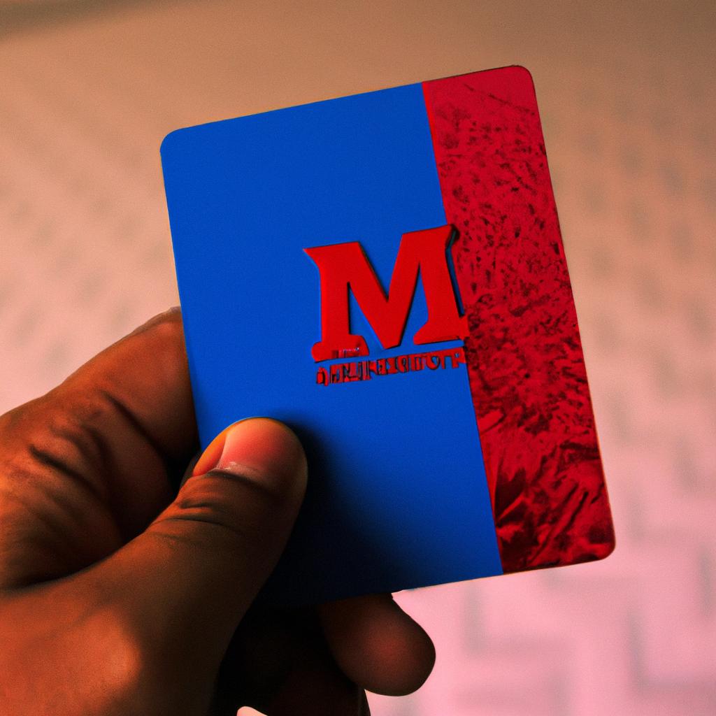 Person holding a membership card